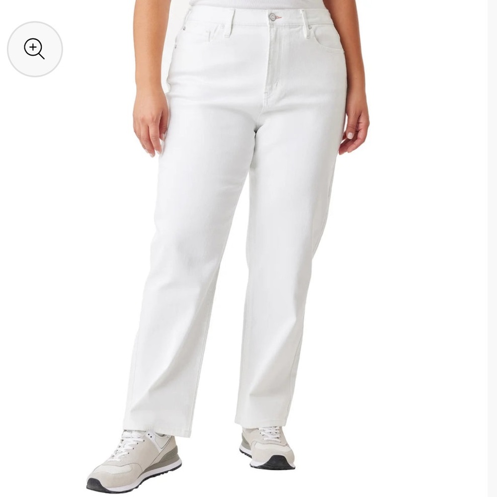 Scotch & Soda Women's Cream Straight Leg Jeans